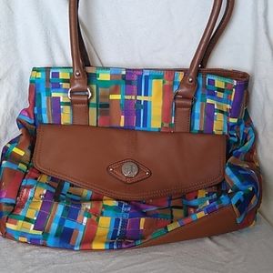 Used Tyler Rodan Watercolor tote Purse Handbag